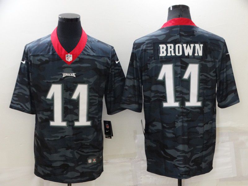 Men Philadelphia Eagles #11 Brown Camo 2022 Nike Limited NFL Jersey